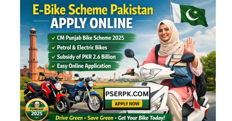 E Bike Scheme Pakistan Apply Online (PAVE)